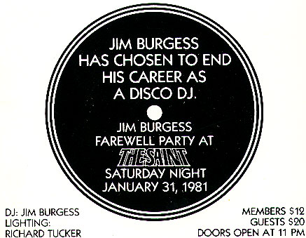 Jim Burgess' goobye party at Studio 54 (click on link)